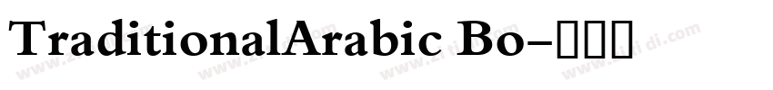 TraditionalArabic Bo字体转换